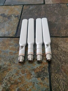 4x Used Cisco Antenna 2.4-GHz / 5-GHz Dual-band WHITE Free Shipping! - Picture 1 of 4