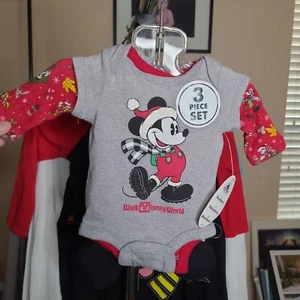 Disney Parks Mickey Christmas 3 piece set, Newborn, Brand New With Tags. New... - Picture 1 of 4