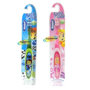 Wisdom Step By Step Kids 6-8 Years Boys & Girls Soft Toothbrush Dental Care  - Picture 1 of 3