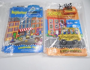 LeapFrog SchoolHouse Book School Level 3 & Neighborhood Level 4 w/ Cartridges - Picture 1 of 2