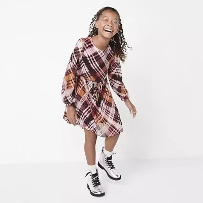 Nuevo con etiquetas Vestido Seechless Big Girls Manga Larga Línea A - 8 Foto 1 de 2