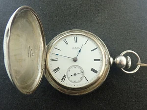 OROLOGIO DA TASCHINO VINTAGE TAGLIA 18 AMERICAN WALTHAM HUNTING CASSA - MANTENIMENTO DEL TEMPO - Foto 1 di 6