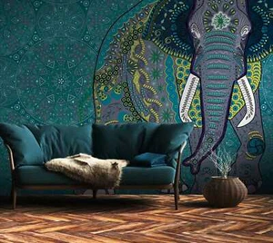 Fototapete Mandala Elefant Indian Style bunt 371cm x 280cm 38262-1 / 382621 - Bild 1 von 3