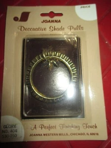 JOANNA Vintage METAL DECORATIVE Blinds/Shade PULLS - GLORY - 1980's - Picture 1 of 3