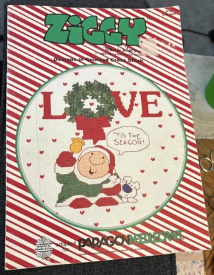 Vtg Rare Paragon Needlecraft ZIGGY Cross Stitch 1983 Pattern Bk 5090 - Image 1 of 4