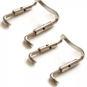 2x Viola Chinrest Abrazadera Tornillo Piezas Metal Chin Nuevo Ajuste Viola Chinrest 42mm - Imagen 1 de 2