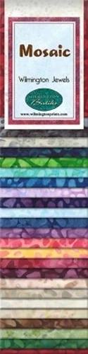 Wilmington Batiks Colorglow 801 25 801 Mini Jewels Mosaic 2 1/2" Strips - Image 1 of 1