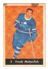 1961-62 Parkhurst #  2 Frank Mahovlich Toronto Maple Leafs G/VG