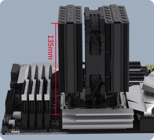 Coollee Etian FF135 Pure Black CPU Cooler ETIANFF135-PB - Picture 1 of 3