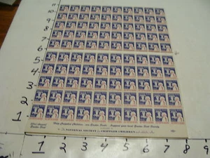vintage Easter Seals--1956 full sheet - Picture 1 of 2