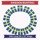  10M 20 XL Flags World Cup 2026 Sweden Swedish Sverige Flag Bunting
