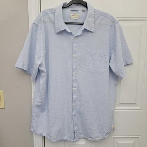 Wetterfest Vintage Herren 100% Baumwolle Kurzarm gestreift Button Down Gr. XXL - Bild 1 von 11