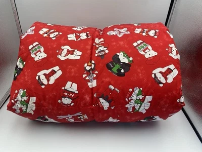 2005 Fieldgear Santa Bear Throw Red 50" X 70" Dayton Hudson Macy's - Image 1 of 4