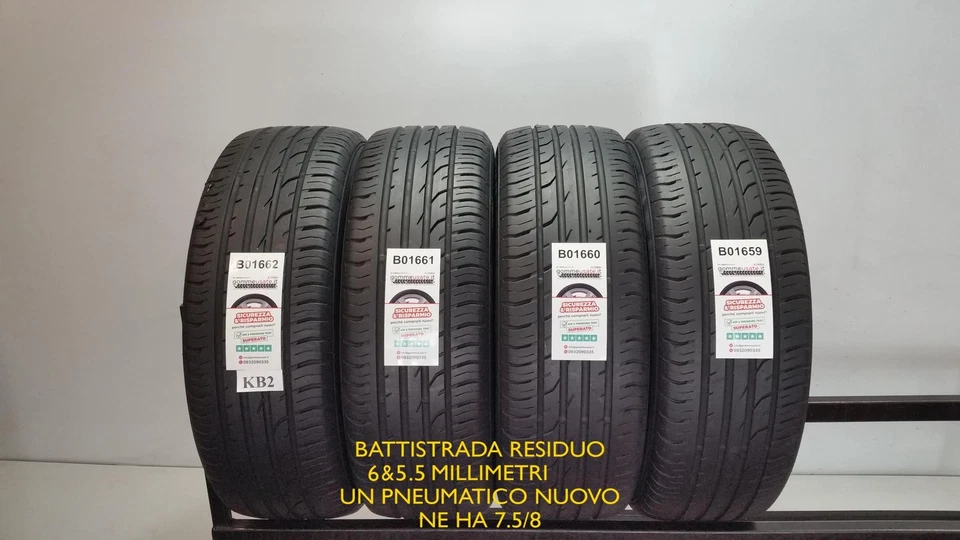 GOMME USATE   215/55R18 99V CONTINENTAL C.P.CONTACT 2 PNEUMATICI USATI 0B1662 - Immagine 1 di 1