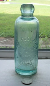 STATE CAPITAL AQUA HUTCH EMBOSSED, M B COOLAHAN, ANNAPOLIS, MD - Picture 1 of 2