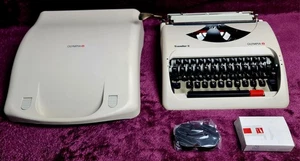 Olympia Traveller C Portable Typewriter 1995 with Case And New Ribbon VGC - Picture 1 of 11