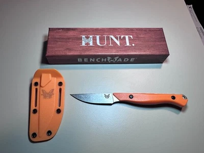 Benchmade 15700 Flyway Fixed Blade Hunting Knife Orange (2.7" Satin) Unverified - Image 1 of 4
