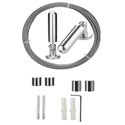 Vorhang-Seilspanngarnitur 5m – Robustes Drahtseil-Befestigungssystem Balkon - Bild 1 von 4