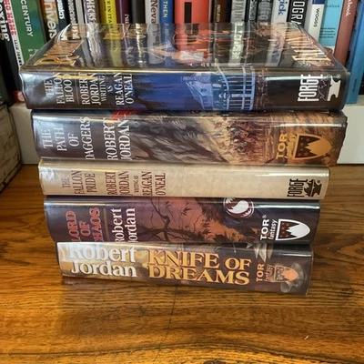Robert Jordan Fallon / Wheel Of Time lot Of 5 First Edition 1st Print HCDJ READ! - Image 1 of 4