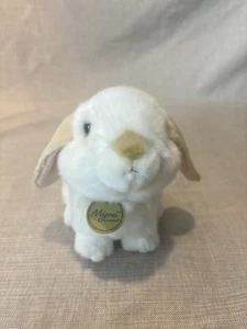 Aurora Miyoni weißer Hase mit Schlaufenohren kleiner Plüschhase realistisches Stofftier - Bild 1 von 9