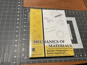 Mechanics of Materials - Ganesh Thiagarajan, Kavita Deshnuk, New, A4 - Foto 1 di 5