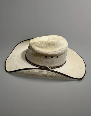 Chapéu de cowboy Jason Aldean Resistol Western Amarillo rodeio bege música country - Imagem 1 de 4