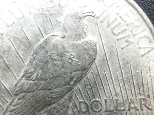 1924 Silver Peace Dollar Eagle Breast Lamination Mint Error - Picture 1 of 3