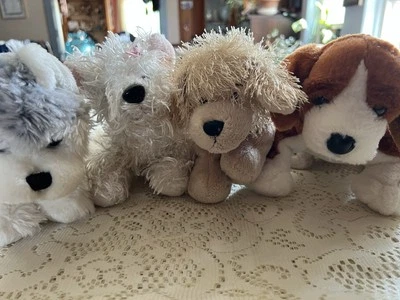 Webkinz Dogs Lot Of 4 NO CODES - Image 1 of 4