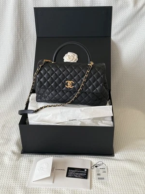 Bolso Chanel Coco con asa caviar dorado HW mediano  Foto 1 de 4