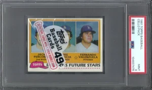 Paquete de violonchelo de béisbol Topps 1981 - Fernando Valenzuela novato al frente de los Dodgers - Imagen 1 de 2