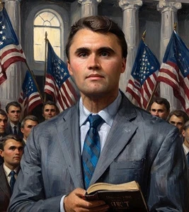 Foto conmemorativa de Charlie Kirk, calcomanía, póster | 5X7 | Foto - Imagen 1 de 4