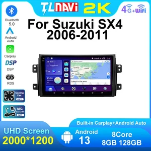 For Suzuki SX4 2006 - 2012 8G RAM 128G ROM Android Auto Carplay Car Radio Player - Picture 1 of 48