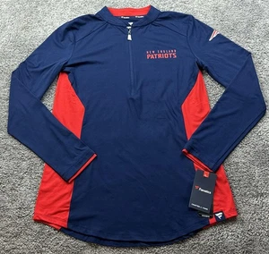New England Patriots Shirt Damen mittelblau NFL Football Quarter Zip Fanatics - Bild 1 von 13