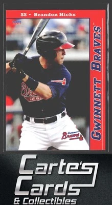 Brandon Hicks 2011 Choice Gwinnett Braves #17 Gwinnett Braves - Image 1 of 2