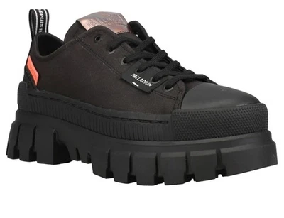 Palladium Mujer Revolt Lo TX Zapatillas Plataforma en Lona Negra EE. UU. 8  Foto 1 de 4