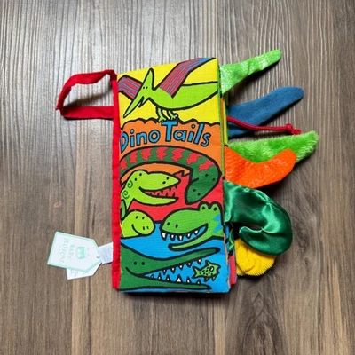 NWT Jellycat Dinosaur Book Dino Tails Baby Texture Book Soft London - Image 1 of 4