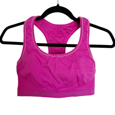 Champion Double Dry Seamless Reversible Sports Bra Magenta Pink XL - Image 1 of 4