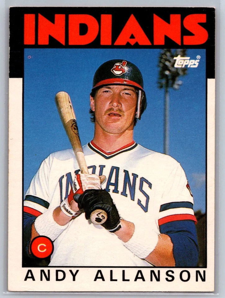 1986 Topps Traded #1T Andy Allanson Rookie - Image 1 of 1