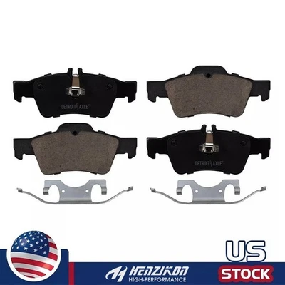 Pastillas de freno traseras de cerámica con bajo polvo con hardware para Mercedes E350 E400 2006-2016 Foto 1 de 4