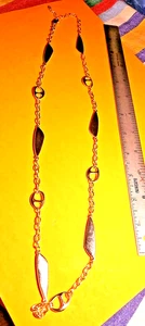 Vintage Etienne Aigner Chain Necklace - Picture 1 of 7