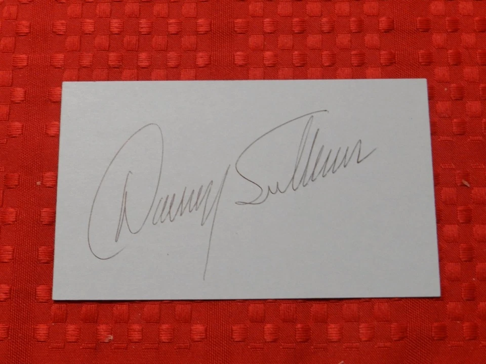 Danny Sullivan Autograph 1985 Indy 500 Winner Autographed 3x5 Card Free Shipping - Image 1 of 1
