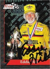 EDDIE HILL signed 1993 FINISH LINE trading card NHRA #22