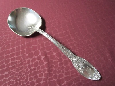 БУКЕТ НЕВЕСТЫ 1908 сервировка или ягодная ложка посеребренная GI монограмма bu - Изображение 1 из 4