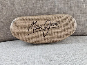 Maui Jim Glasses Case Hard Case for Eyewear Sunglasses Tan Case only - Picture 1 of 10