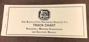 Kansas City Southern 84 Vicksburg-Meridian Gulfport Br RR tabella tracce rilasciata - Foto 1 di 4