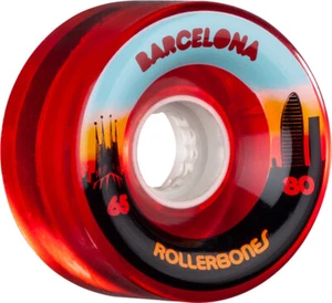 Rueda Rollerbones Exterior Barcelona 65mm 80a - Roja (Juego de 8) - Imagen 1 de 1
