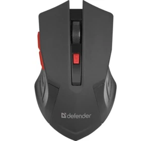 4714033522762 MOUSE DEFENDER ACCURA MM-275 RF BLACK & RED OPTICAL 1600DPI 6P - Picture 1 of 3
