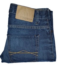 AEROPOSTALE Mens 28/30 Dark Blue Wash SLIM STRAIGHT Denim Jeans