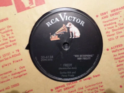 RCA VICTOR 78 RECORD 20-6138/EARTHA KITT/FREDY/SWEET AND GENTLE/ EX++ JAZZ - Image 1 of 4