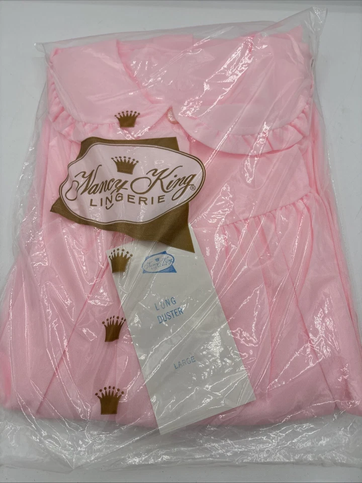 Lencería Nancy King Mujer Pastel ROSA Casa Abrigo/Vestido/Plumero GRANDE NUEVO CON ETIQUETAS Foto 1 de 4